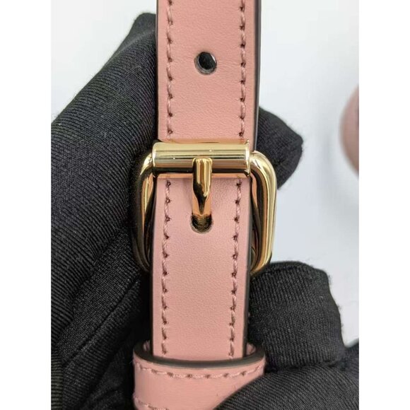 Gucci GG Embossed Super Mini Leather Crossbody Bag Pink 772794 - Picture 8 of 14